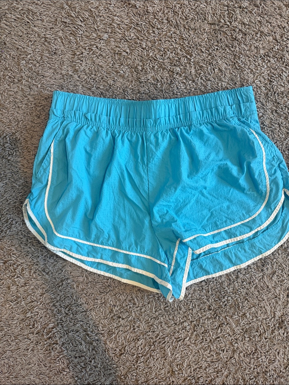 JoyLab Turquoise Athletic Shorts with White Trim